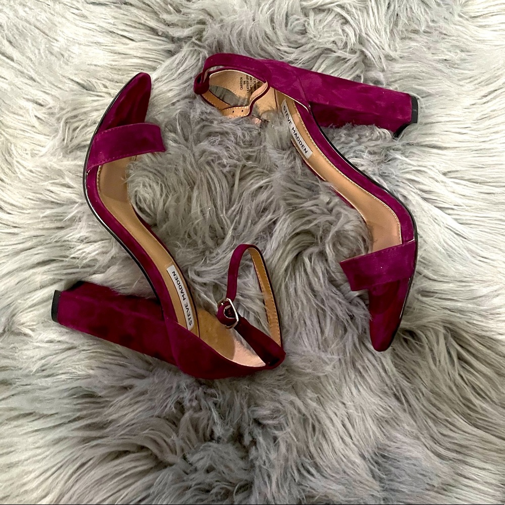 Steve Madden Carrson Burgundy suede size 8